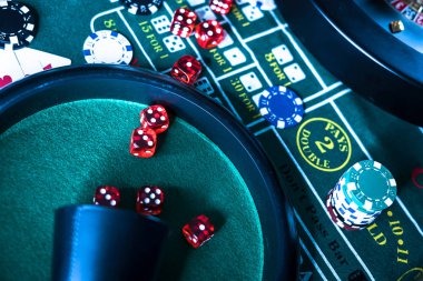 Inside bets layout on roulette table